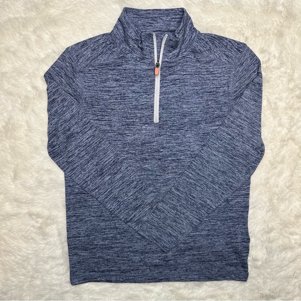 Tommy Bahama Shirt Long Sleeved One Half-Zip Grey Size 6